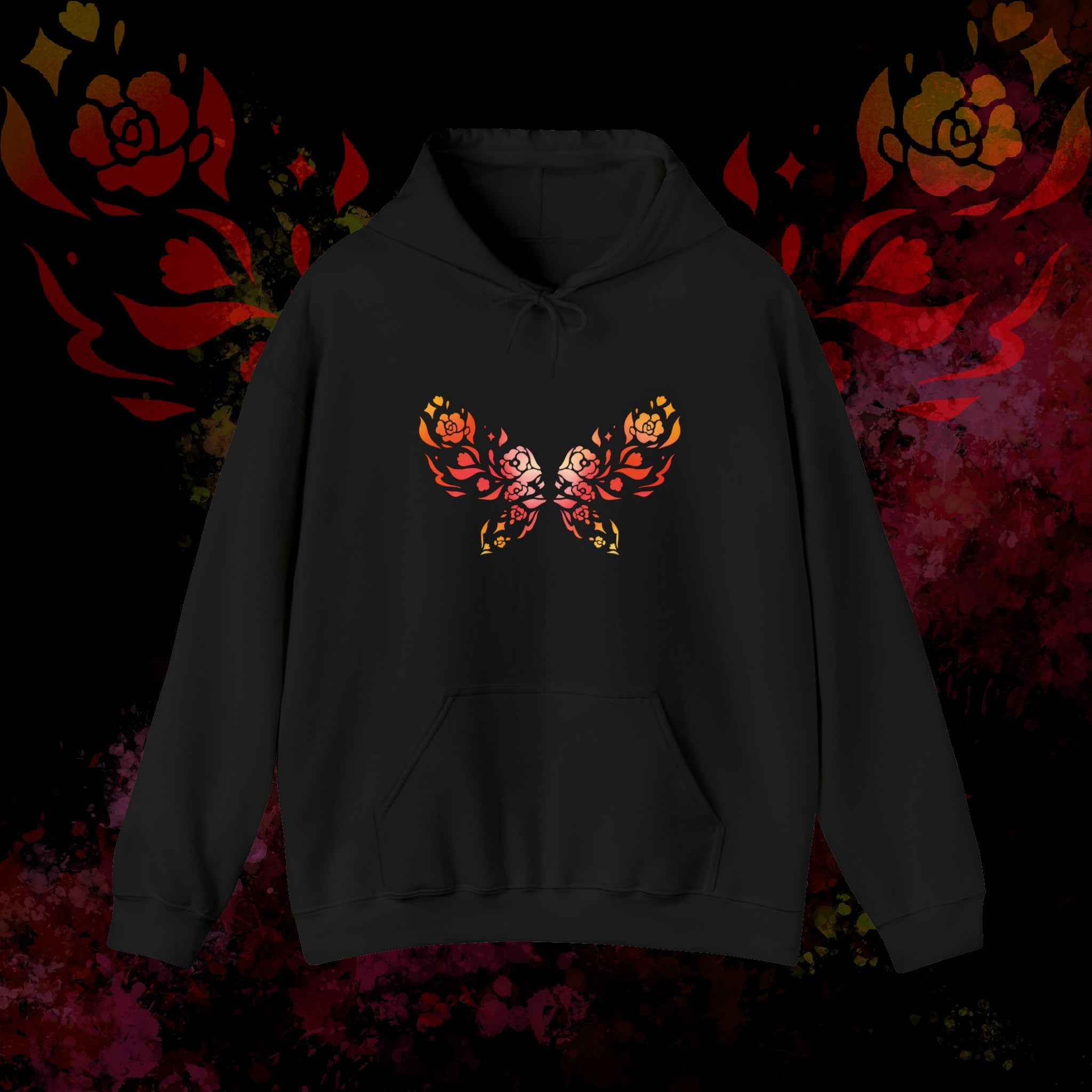 Butterfly Hoodie – Floral Wings Edition