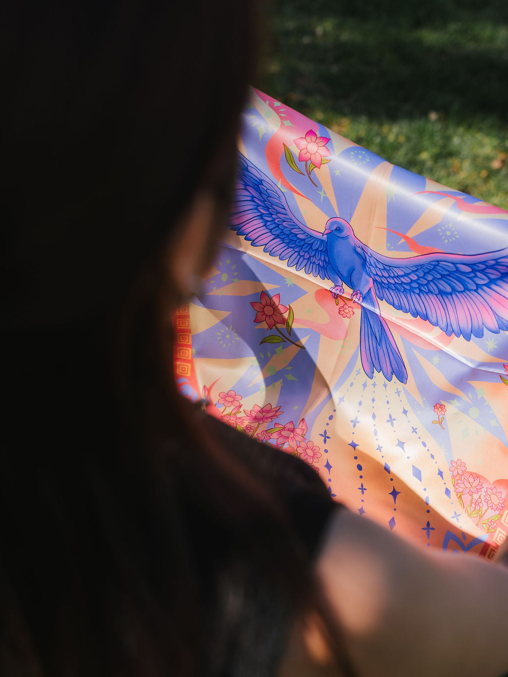 Illustrated Bird Bandana